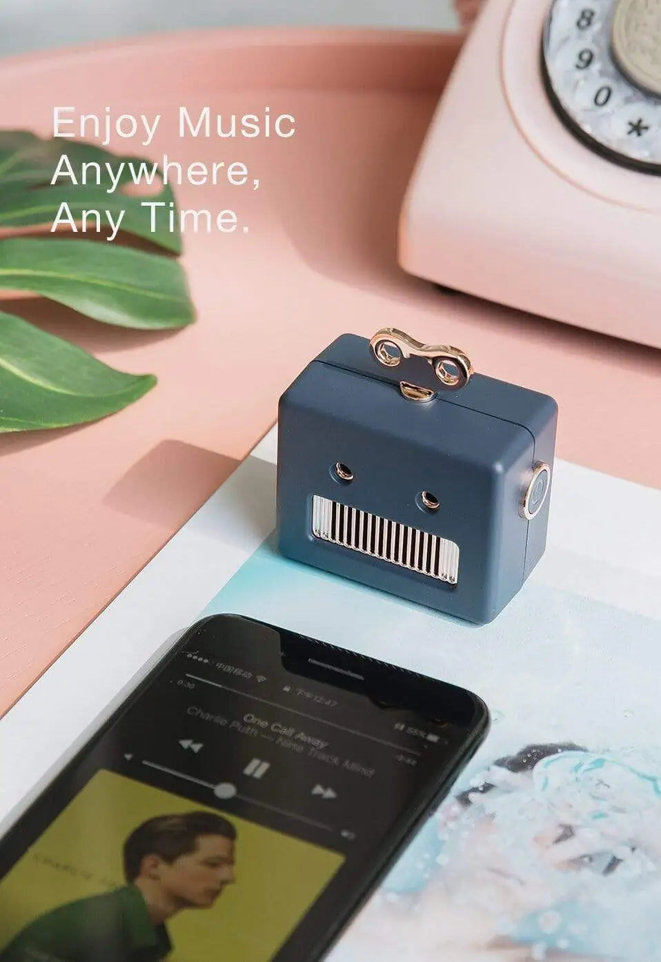 Mini Atomic-Era Robot Bluetooth Speaker