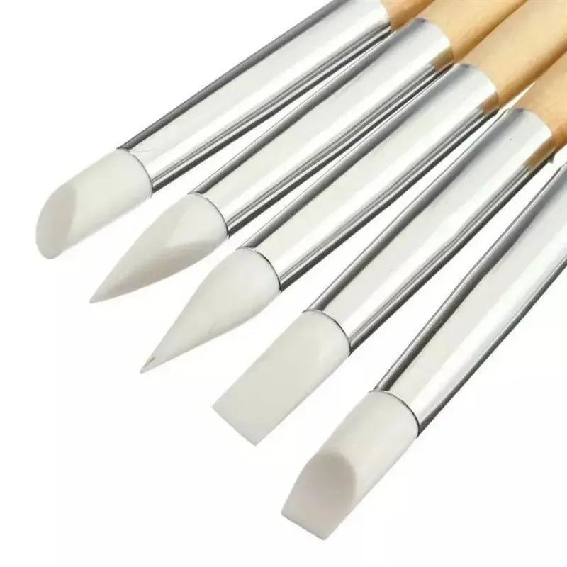 5 Pcs High Quality Silicone Embossing Tools