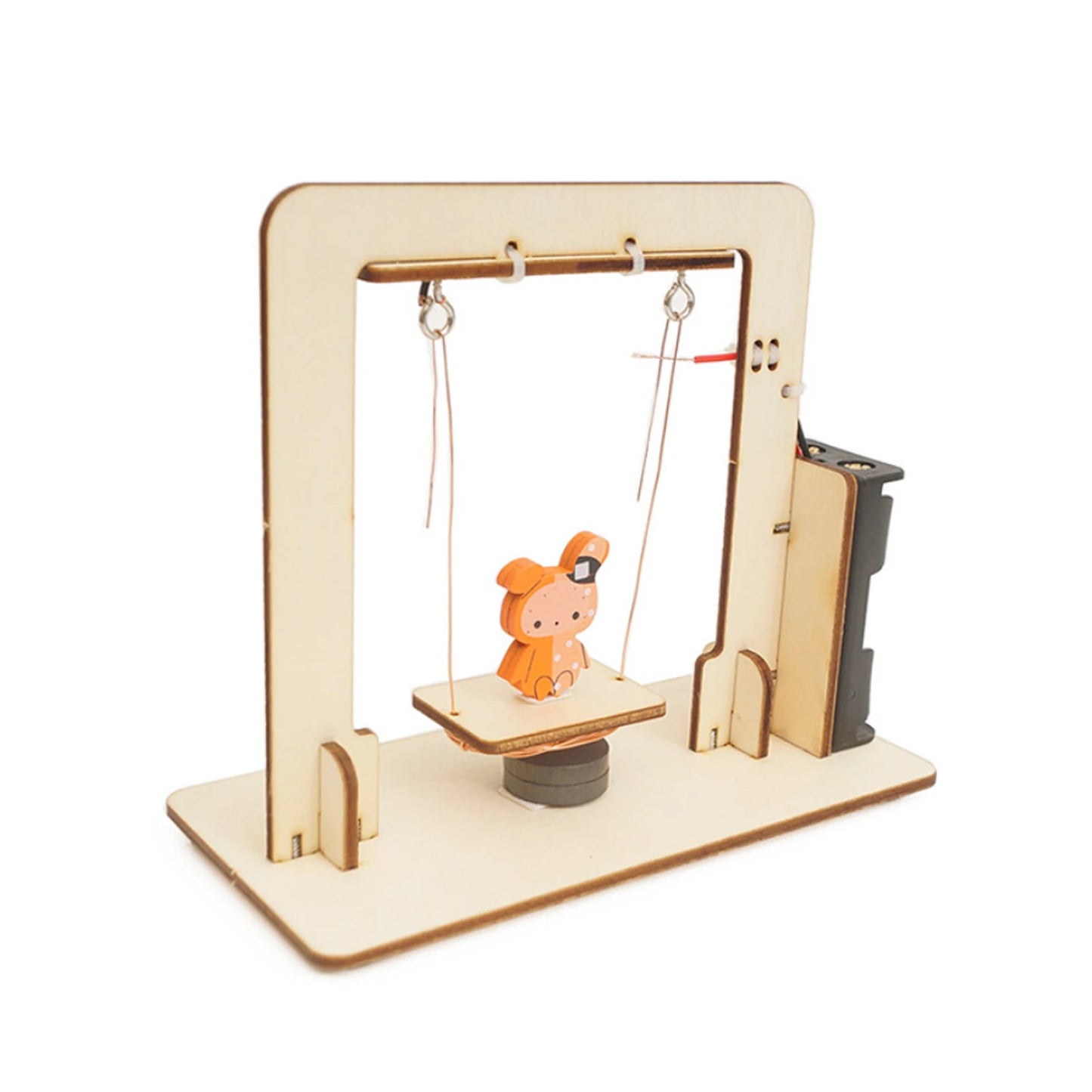 DIY Magnetic Swing Set Handmade Toys Wood Electromagnetic Swing model Science Educational Toy Physics Experiment Teaching Aid