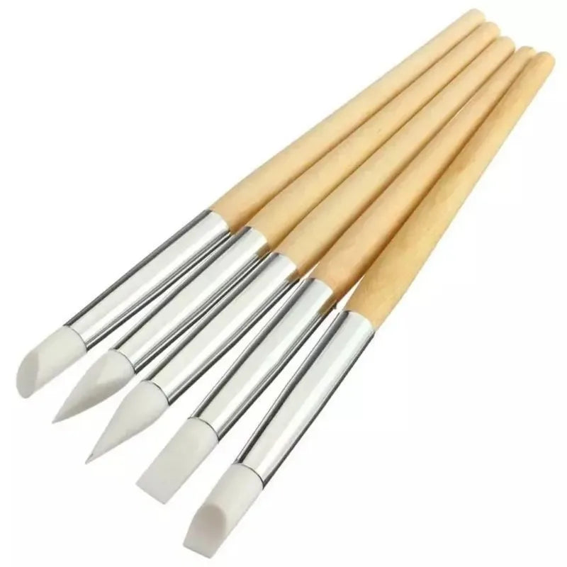 5 Pcs High Quality Silicone Embossing Tools